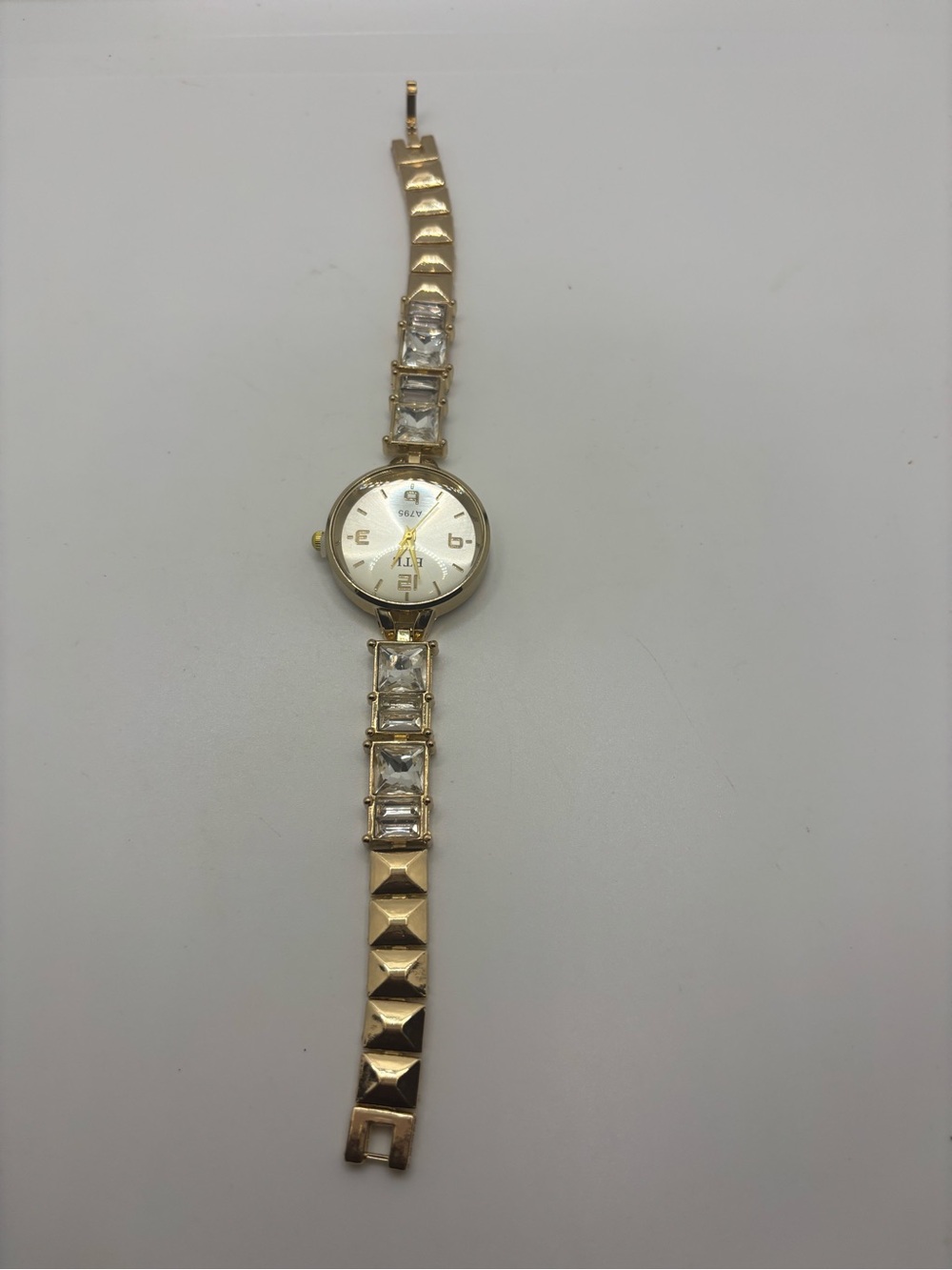 Gold Tone Women's Crystal Accent Bracelet Watch